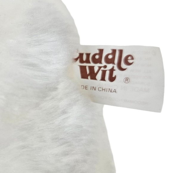 Vintage Cuddle Wit Teddy Bear Stuffed Animal Plush Christmas Holiday Scarf Hat - Picture 8 of 10